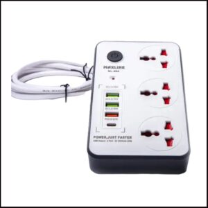 Maxline ML 804 4 USB Fast Charging Multiplug Power Strip